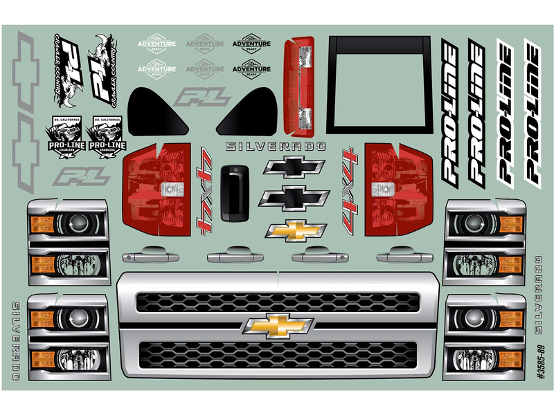 Pro-Line karosérie 1:10 Chevrolet Silverado 2015 (rozvor 353mm)