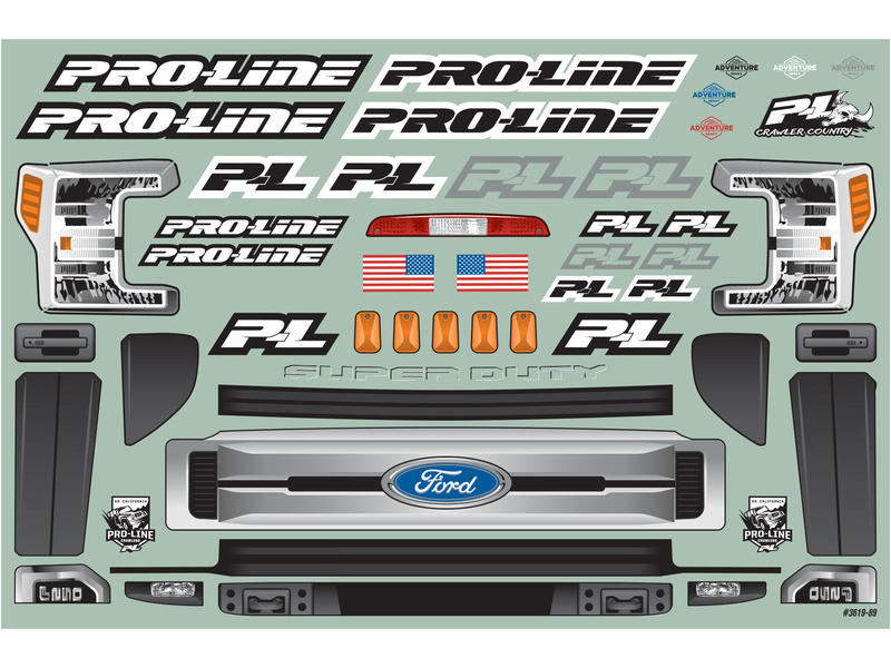Pro-Line karosérie 1:10 2017 Ford F-250 Super Duty čirá (rozvor 313mm)