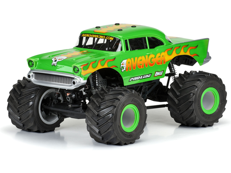 Pro-Line karosérie 1:8 Chevy Bel Air 1957 "Avenger Edition" čirá: Losi LMT