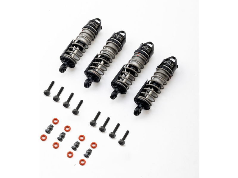 Pro-Line tlumič olejový, P/Z, kompletní(4): Arrma Granite, Mojave, Typhon Grom