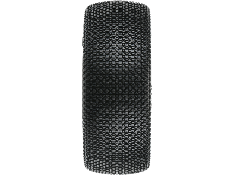 Pro-Line kolo 3.3", pneu Slide Lock M3 Buggy, disk H17 bílý (2)