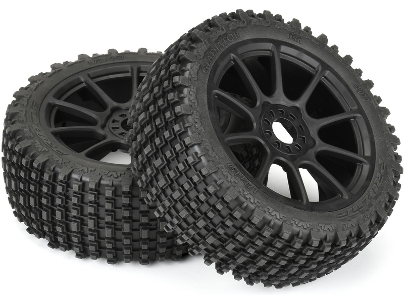 Pro-Line kolo 3.3", pneu Gladiator M2, disk Mach 10 H17 černý (2)