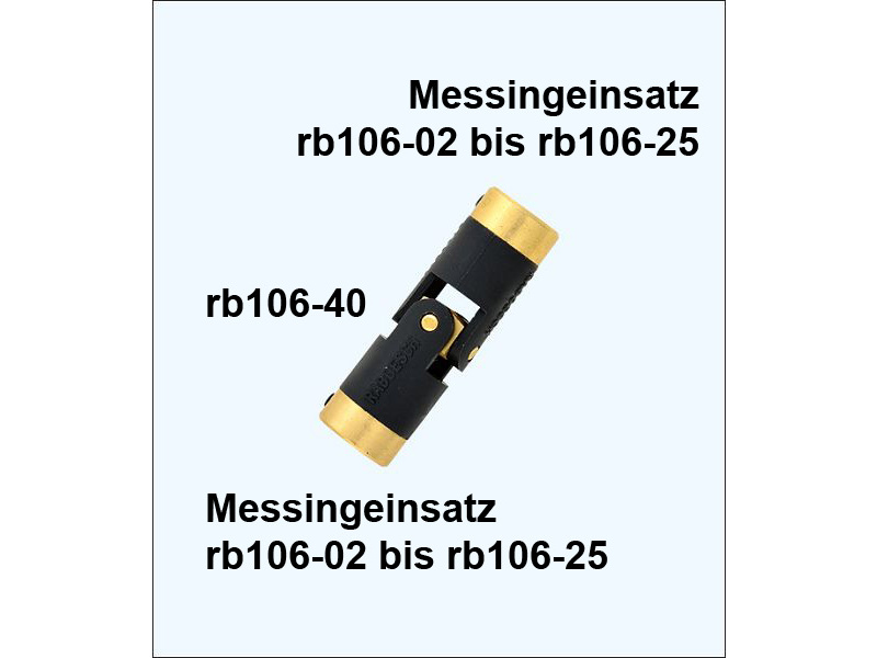 Raboesch vložka spojky 106-40 mosaz M4