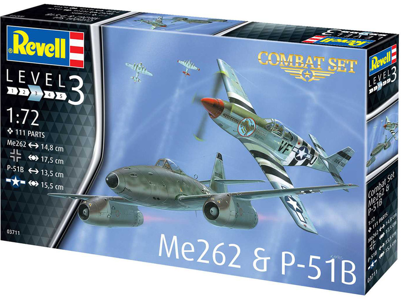 Revell Messerschmitt Me 262, P-51B Mustang(1:72)
