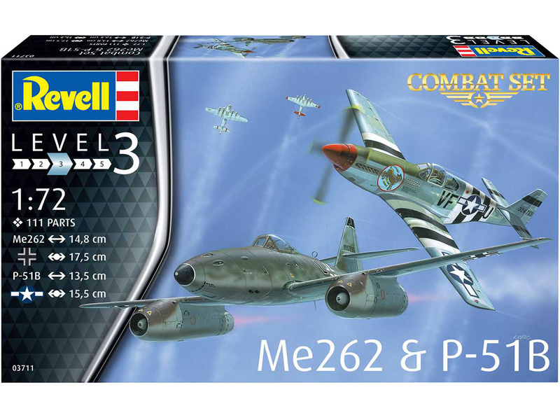 Revell Messerschmitt Me 262, P-51B Mustang(1:72)