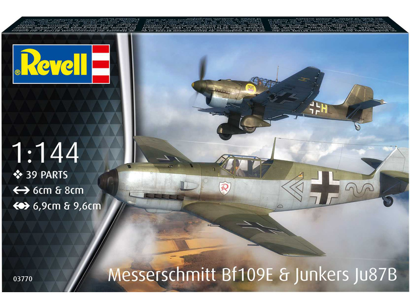 Revell Messerschmitt Bf109E, Junkers Ju87B Stuka (1:144)