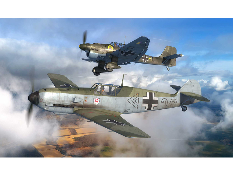 Revell Messerschmitt Bf109E, Junkers Ju87B Stuka (1:144)
