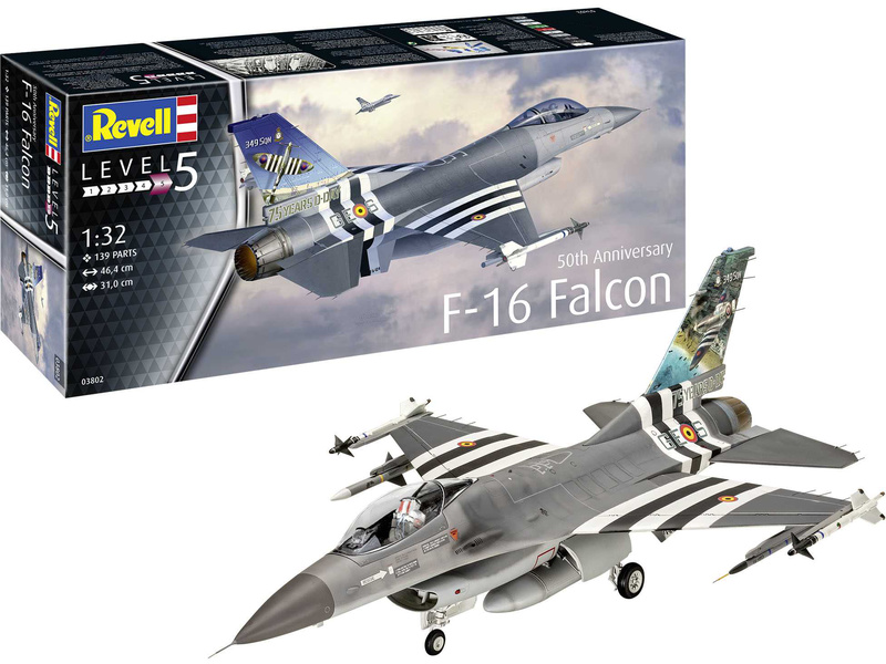 Revell General Dynamics F-16 Falcon 50. výročí (1:32)