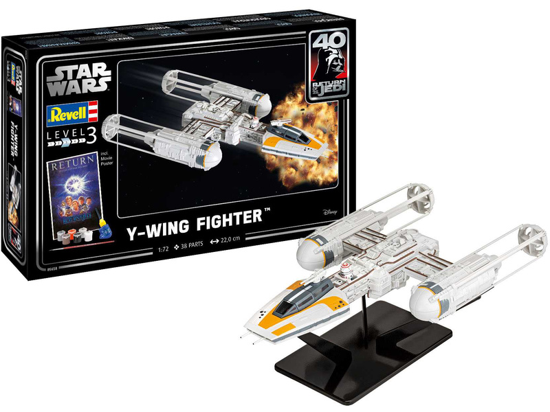 Revell SW Y-wing Fighter (1:72) (Giftset)
