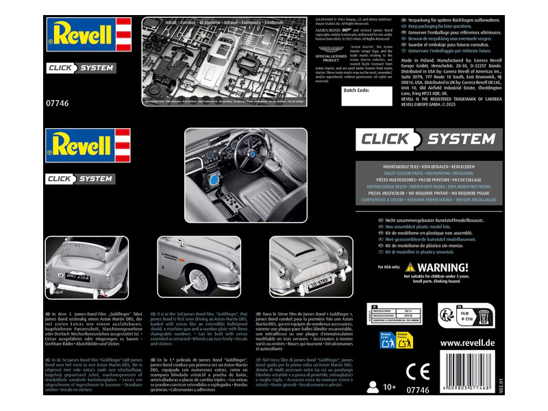 Revell EasyClick - James Bond Aston Martin DB5 (1:24)