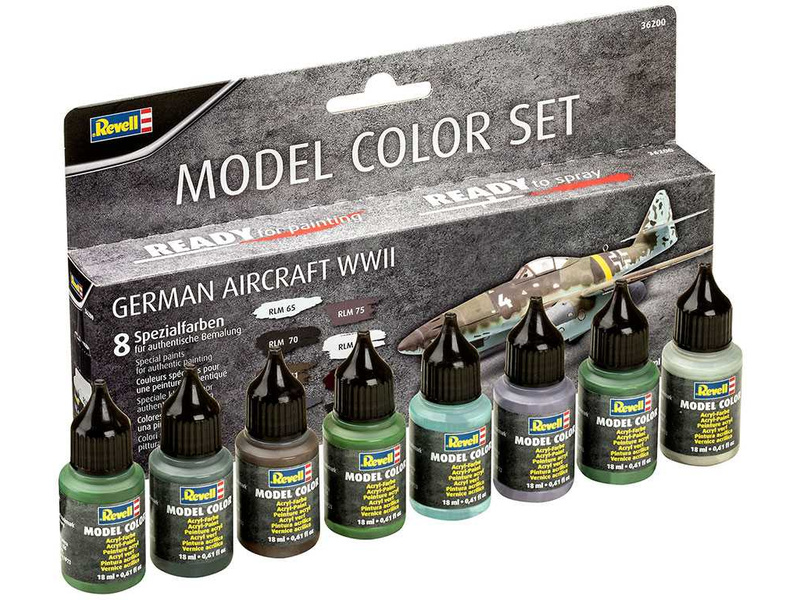 Revell sada akrylových barev německá letadla WWII (8x 17ml)