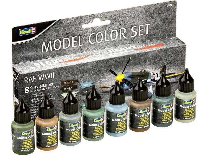 Revell sada akrylových barev RAF WWII (8x 17ml)