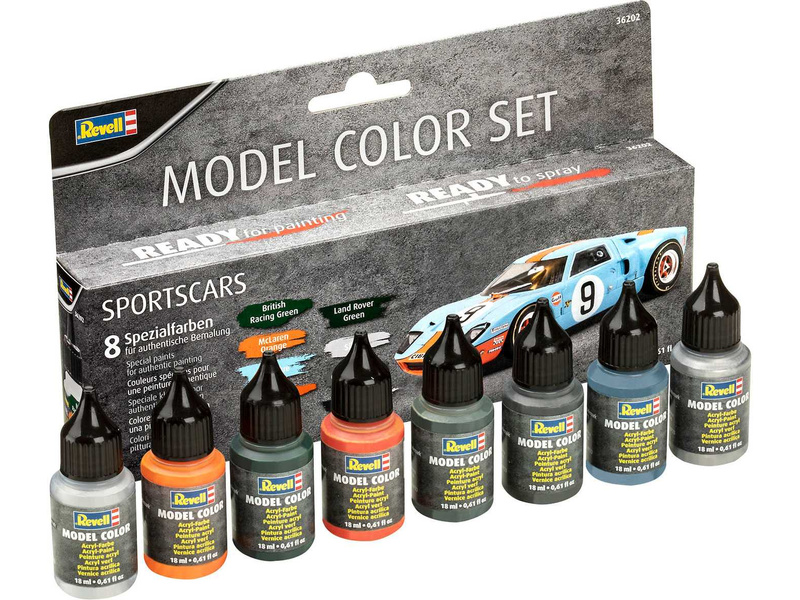 Revell sada akrylových barev Sportscar (8 x 17ml)