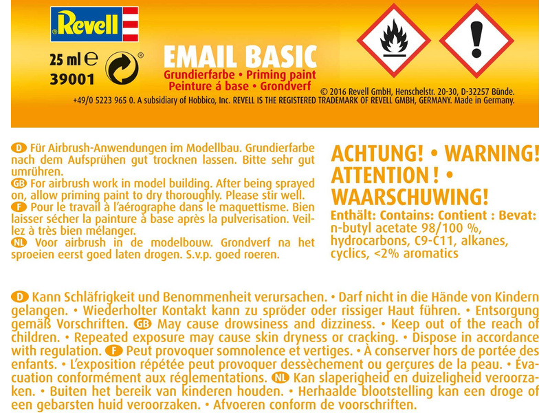 Revell airbrush email basic 25ml