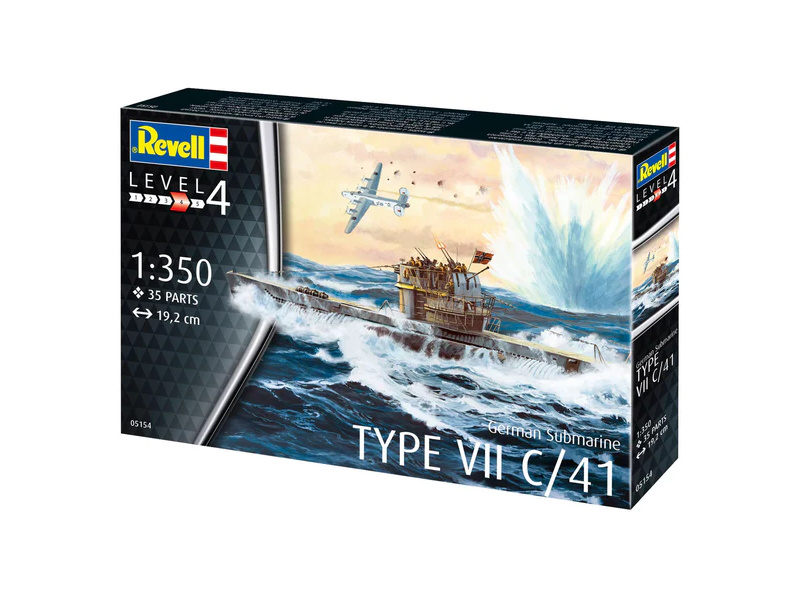 Revell German Submarine Type VII C/41 (1:350) (starter set)