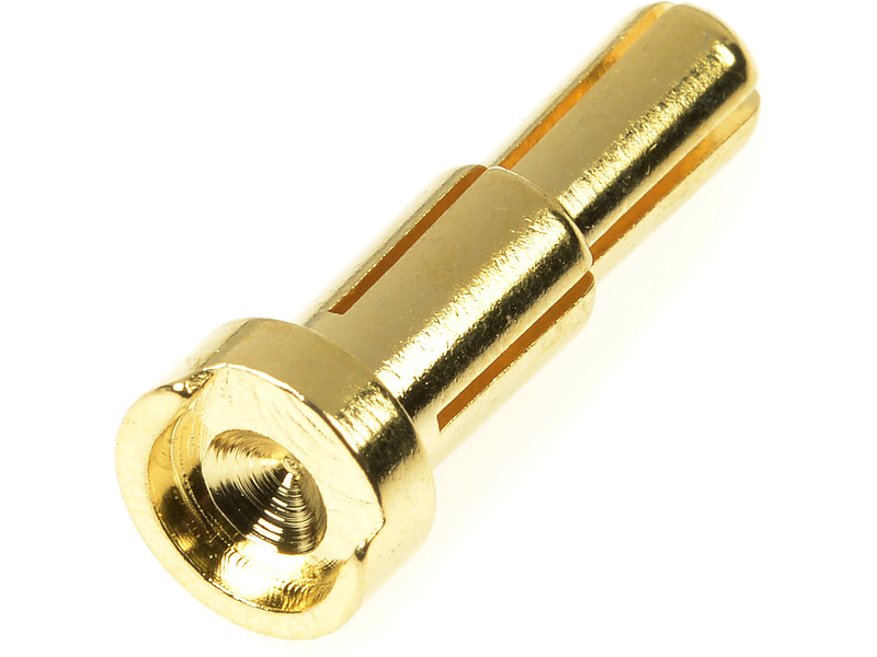 Konektor zlacený - redukce 4/5mm 90° samec (4)