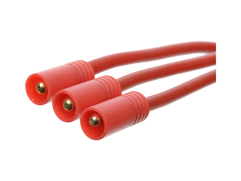 Konektor zlacený 3.5mm 3-pin samec s kabelem 14AWG 10cm