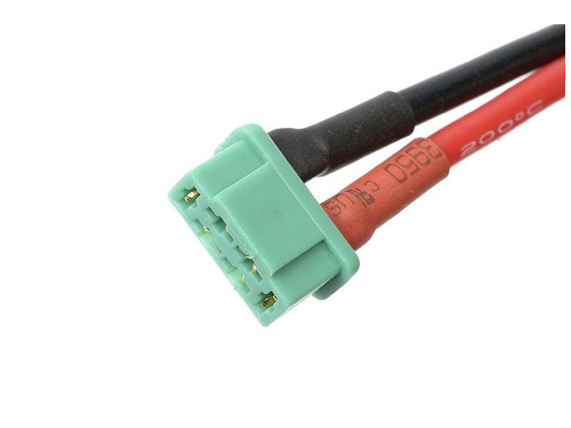 Konektor zlacený MPX samice s kabelem 14AWG 12cm