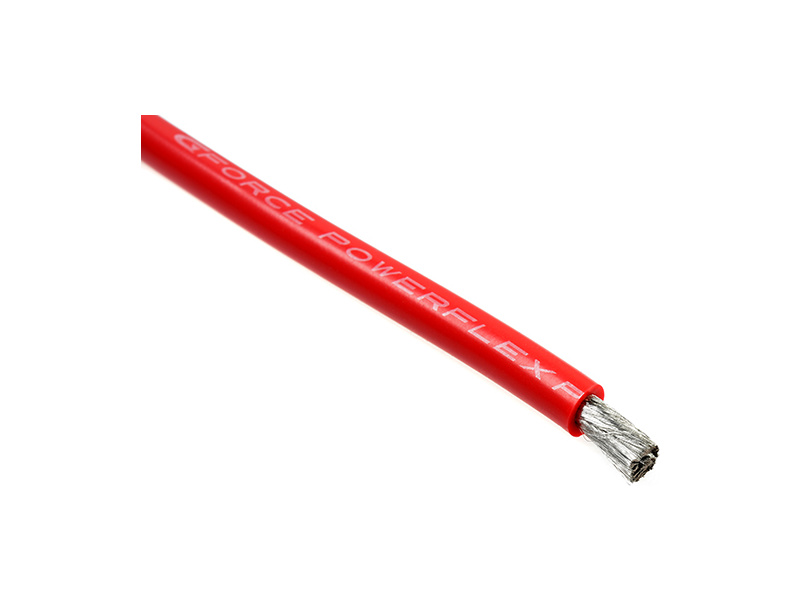 Kabel se silikonovou izolací Powerflex 8AWG červený (1m)
