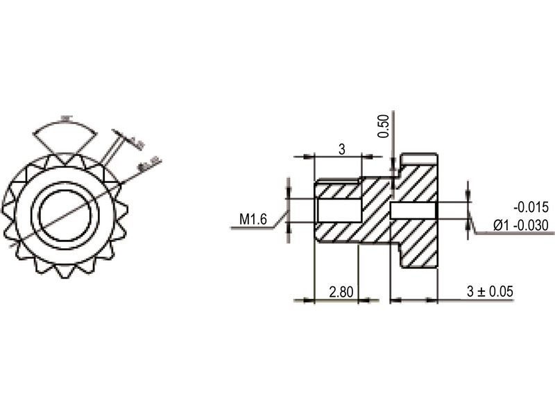 Robbe servo FS 138X HV 3.4kg.cm 0.043s/60° MG 15T-Mini
