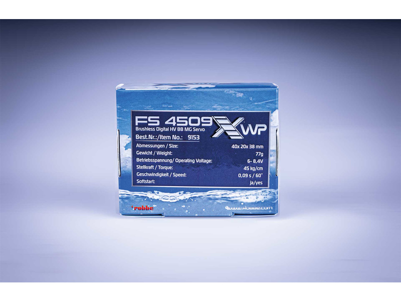 Robbe servo FS 4509X HV 45kg.cm 0.090s/60° MG WP Brushless 25T