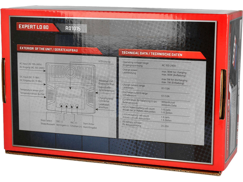 Robitronic nabíječ Expert LD 80 80W V2 AC/DC