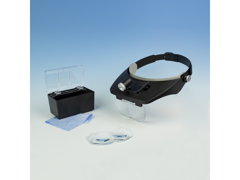 Lightcraft čelenka s lupou a LED osvětlením (set)