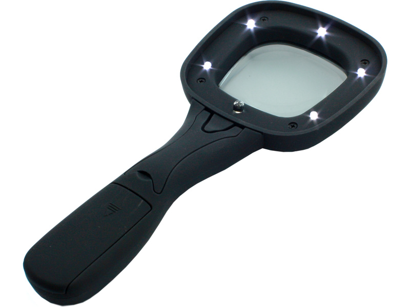 Lightcraft lupa s LED osvětlením a stojánkem