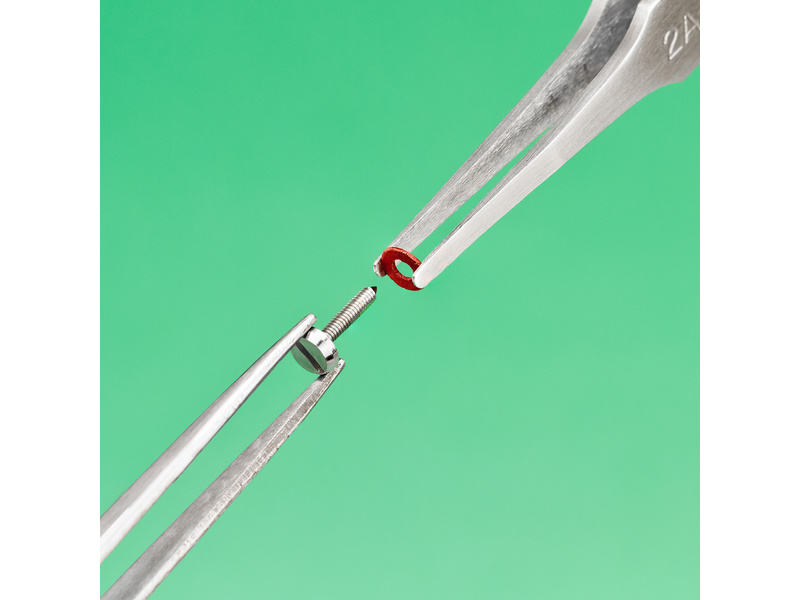 Modelcraft nerezová pinzeta plochá oblá