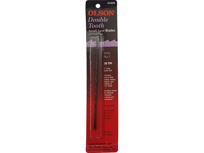 Olson list do lupénkové pilky 0.66x0.33x127mm dvojitý zub 30TPI (12ks)