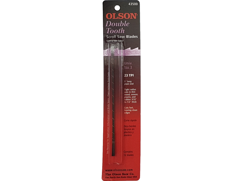 Olson list do lupénkové pilky 0.66x0.33x127mm dvojitý zub 23TPI (12ks)