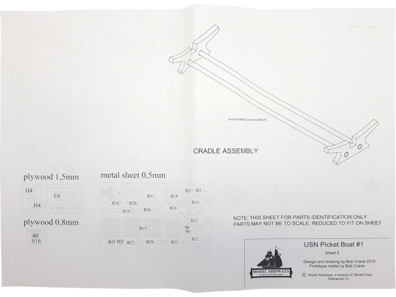 Model Shipways USN Picket Boat 1864 1:24 kit