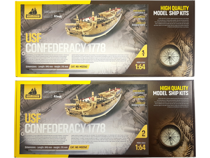 Model Shipways USF Confederacy 1778 1:64 kit