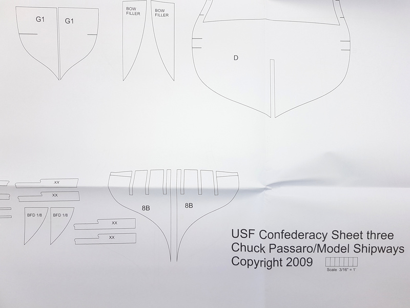 Model Shipways USF Confederacy 1778 1:64 kit