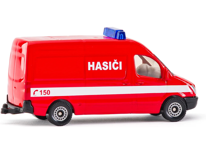 SIKU Blister - hasičská dodávka (česká verze) 1:50