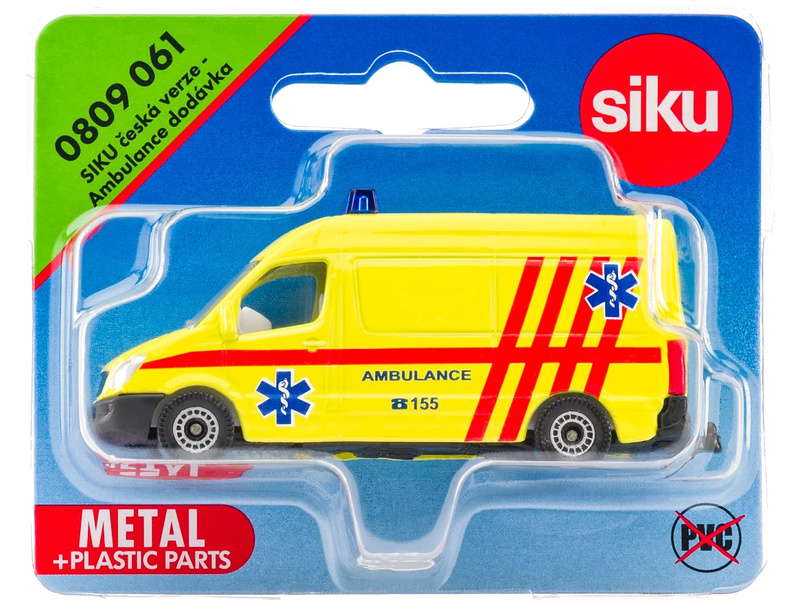 SIKU Blister - ambulance dodávka (česká verze) 1:50