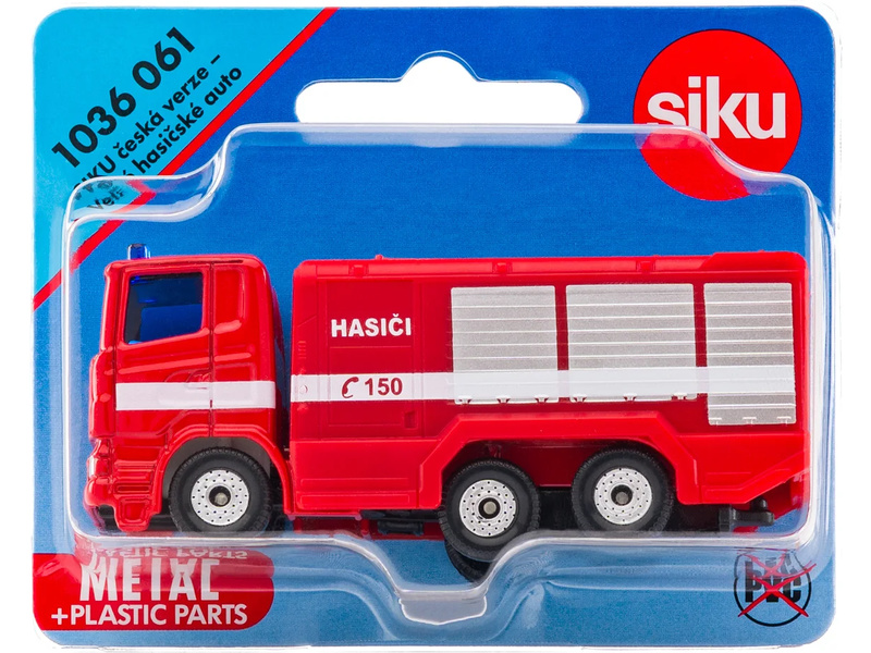 SIKU Blister - velké hasičské auto (česká verze) 1:50