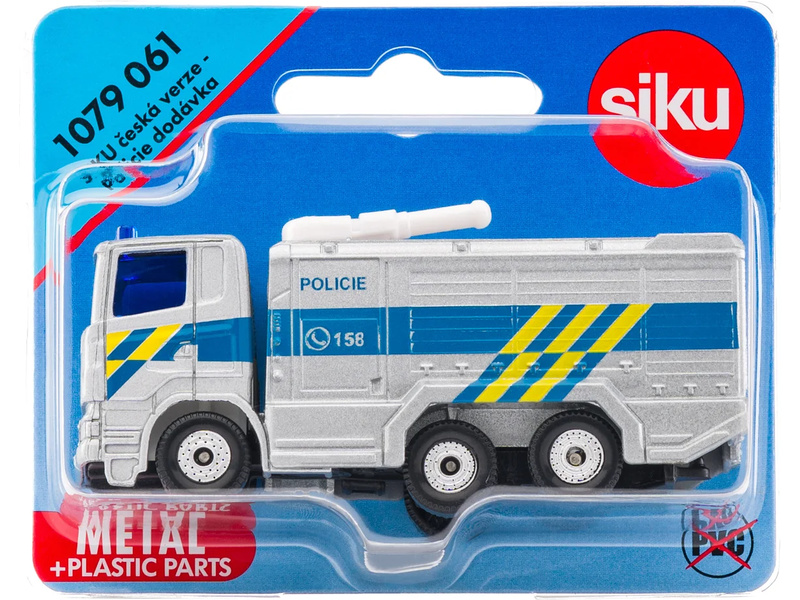 SIKU Blister - Policie nákladní auto s vodním dělem (česká verze) 1:50