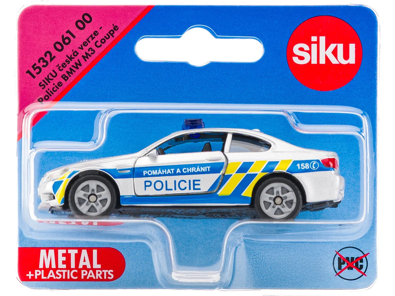 SIKU Blister - Policie BMW M3 Coupé (česká verze) 1:50