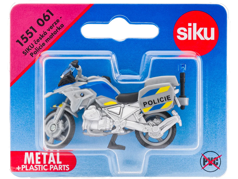 SIKU Blister - Policie motorka (česká verze) 1:50