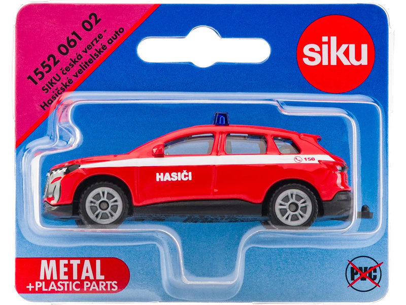SIKU Blister - hasičské velitelské vozidlo (česká verze) 1:50
