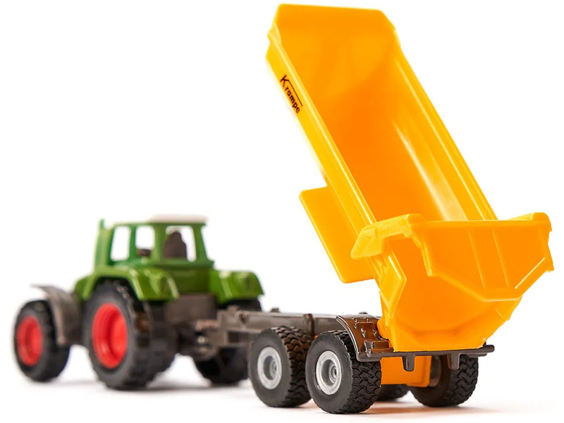 SIKU Blister - traktor Fendt s přívěsem Krampe