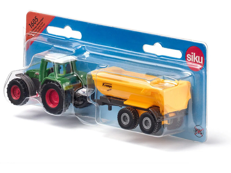 SIKU Blister - traktor Fendt s přívěsem Krampe