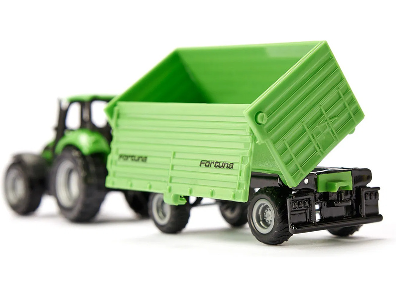 SIKU Blister - traktor DEUTZ-FAHR s vlečkou Fortuna
