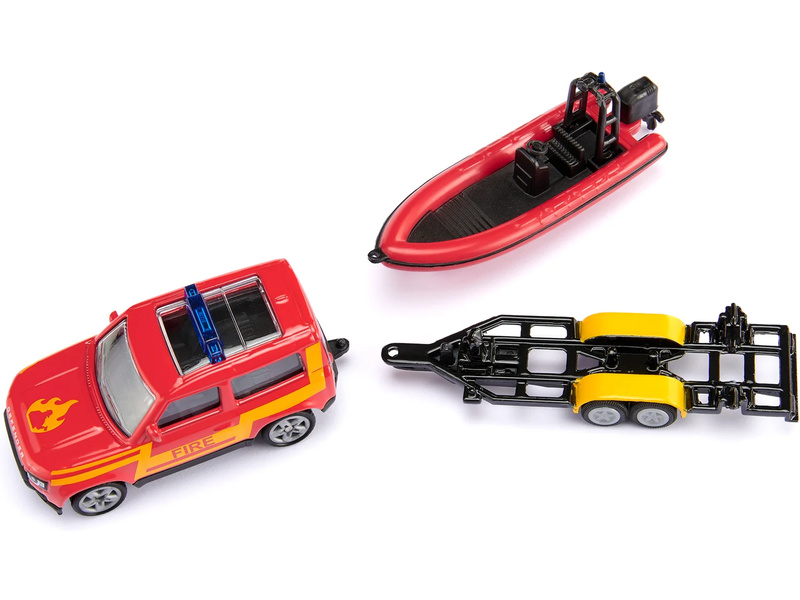 SIKU Blister - Land Rover se člunem 1:50