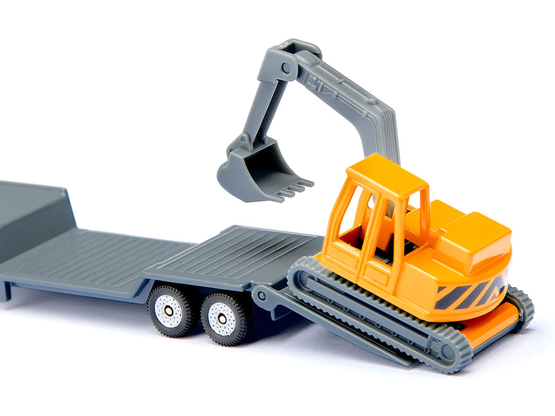 SIKU Blister - Tahač s podvalníkem a rypadlem