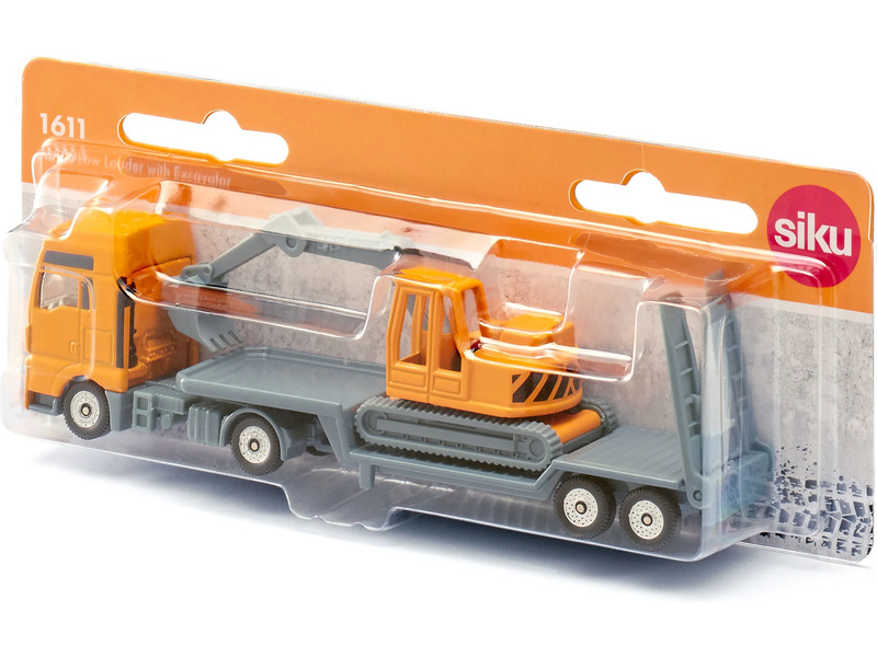 SIKU Blister - Tahač s podvalníkem a rypadlem