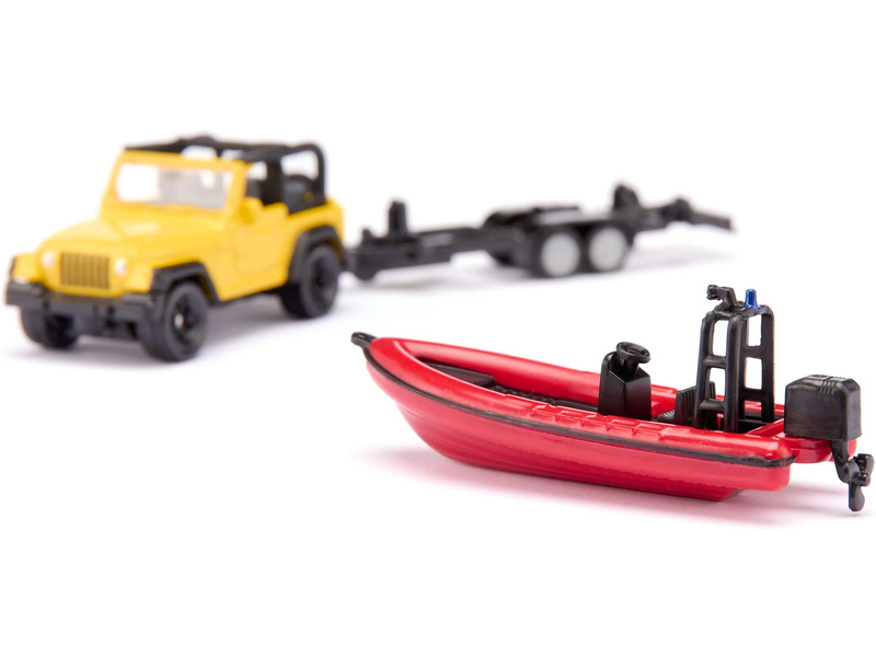 SIKU Blister - Jeep se člunem