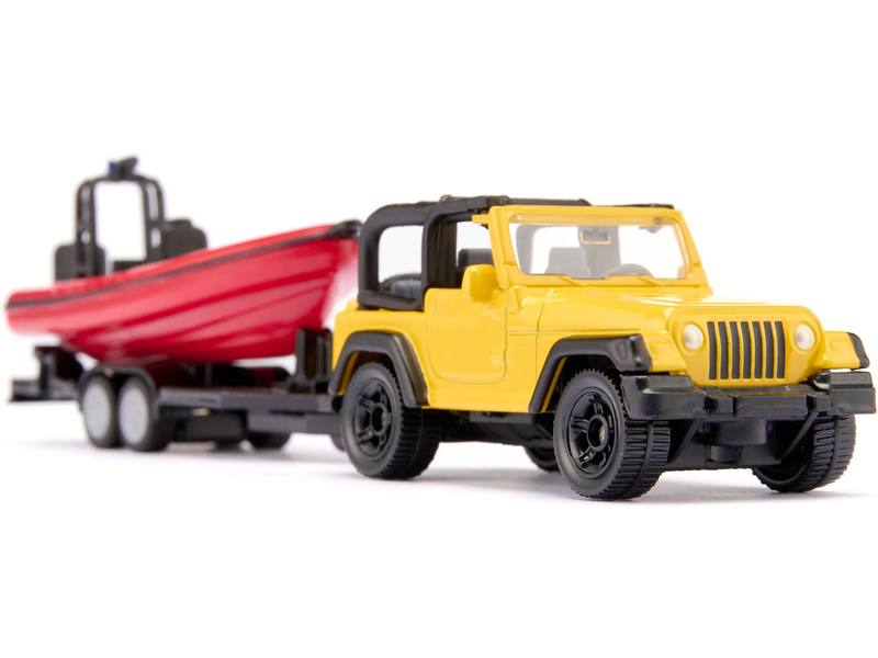 SIKU Blister - Jeep se člunem