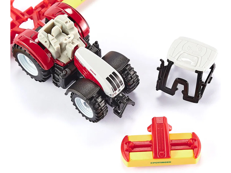 SIKU Blister - traktor Steyr se sekacími nástavci